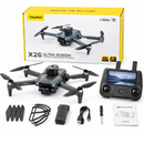 Drone X26 Ultra Screen 4K με Διπλή Κάμερα, Οθόνη 4.3 ιντσών, FPV Real-Time, Κινητήρες Brushless και Αποφυγή Εμποδίων