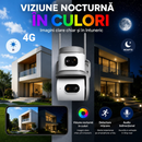 Κάμερα Παρακολούθησης 4G 8MP με 2 Φακούς, Περιστροφή 360°, Νυχτερινή Όραση, Ανίχνευση Κίνησης, Αμφίδρομος Ήχος