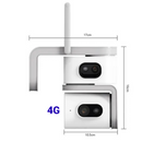 Κάμερα Παρακολούθησης 4G 8MP με 2 Φακούς, Περιστροφή 360°, Νυχτερινή Όραση, Ανίχνευση Κίνησης, Αμφίδρομος Ήχος