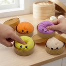 Αντιστρές Παιχνίδι Squishy Dumpling, Slow Rising, Μαλακό Αισθητηριακό Fidget με Χαμογελαστό Πρόσωπο, 8.5 cm, Τυχαίο Μοντέλο και Χρώμα