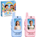Σετ 2 Video Walkie Talkie για Παιδιά με Κάμερα και Έγχρωμη Οθόνη, Επικοινωνία Ήχου-Εικόνας, Ροζ και Μπλε, Διαδραστικά Παιχνίδια για Παιδιά