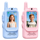 Σετ 2 Video Walkie Talkie για Παιδιά με Κάμερα και Έγχρωμη Οθόνη, Επικοινωνία Ήχου-Εικόνας, Ροζ και Μπλε, Διαδραστικά Παιχνίδια για Παιδιά