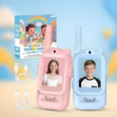 Σετ 2 Video Walkie Talkie για Παιδιά με Κάμερα και Έγχρωμη Οθόνη, Επικοινωνία Ήχου-Εικόνας, Ροζ και Μπλε, Διαδραστικά Παιχνίδια για Παιδιά
