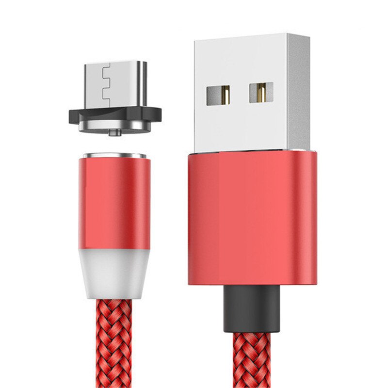 Μαγνητικό Καλώδιο Φόρτισης 3σε1 με LED - Lightning, USB-C, Micro USB - Συμβατό με iPhone/Android