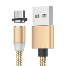 Μαγνητικό Καλώδιο Φόρτισης 3σε1 με LED - Lightning, USB-C, Micro USB - Συμβατό με iPhone/Android