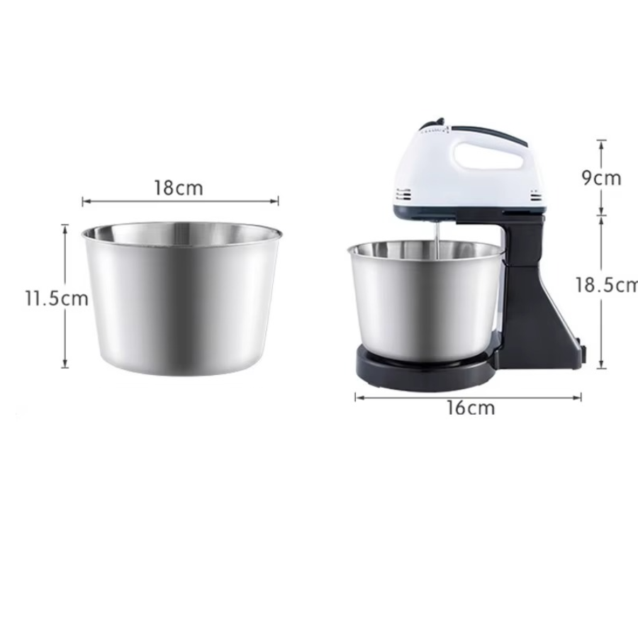 Μίξερ με Μπολ Inox, Ισχύς 200 W, 2L, 7 Ταχύτητες