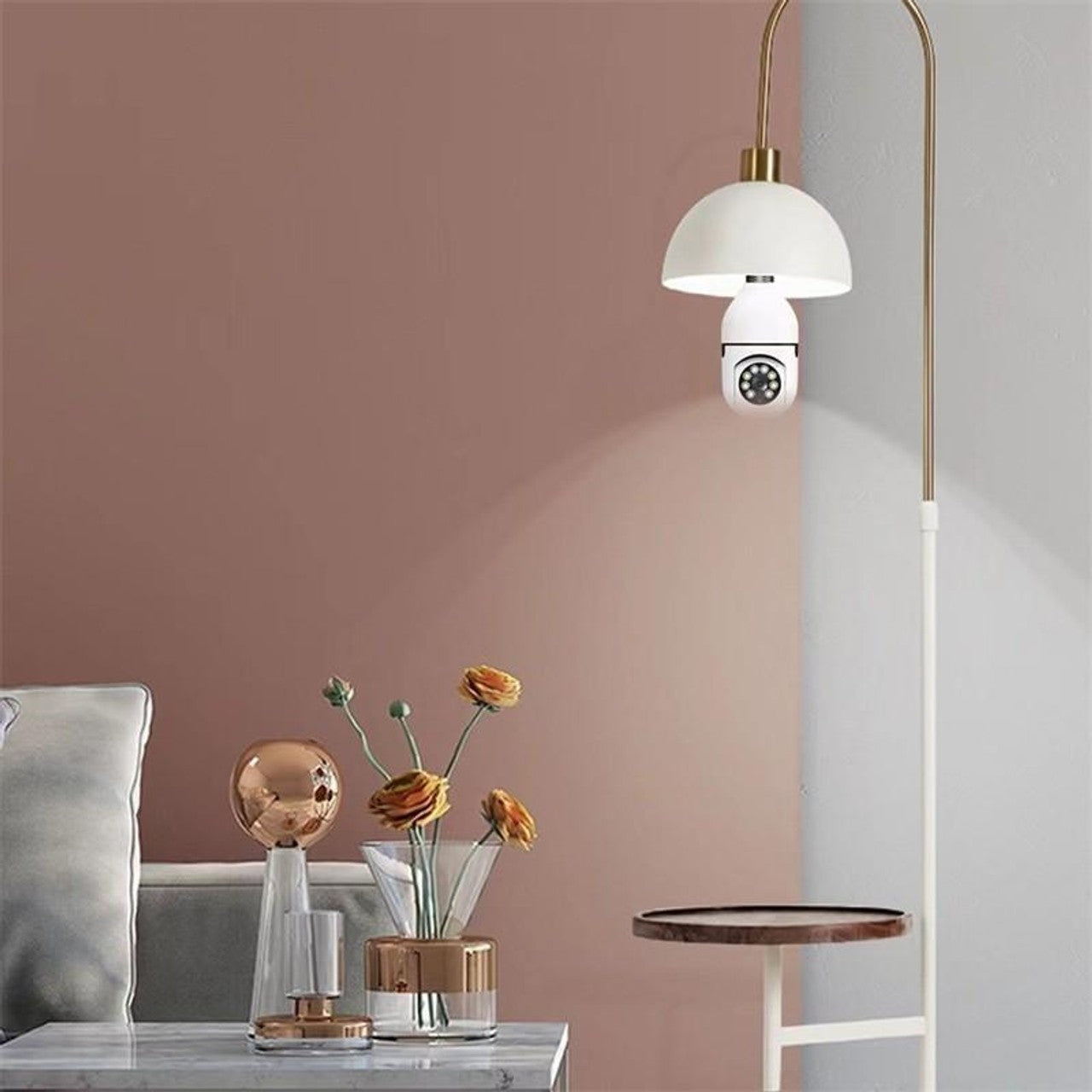 Κάμερα WiFi Τύπου Λάμπας 355° Full HD με Πανοραμική Γωνία, Αισθητήρα Κίνησης και Αμφίδρομη Λειτουργία Ήχου