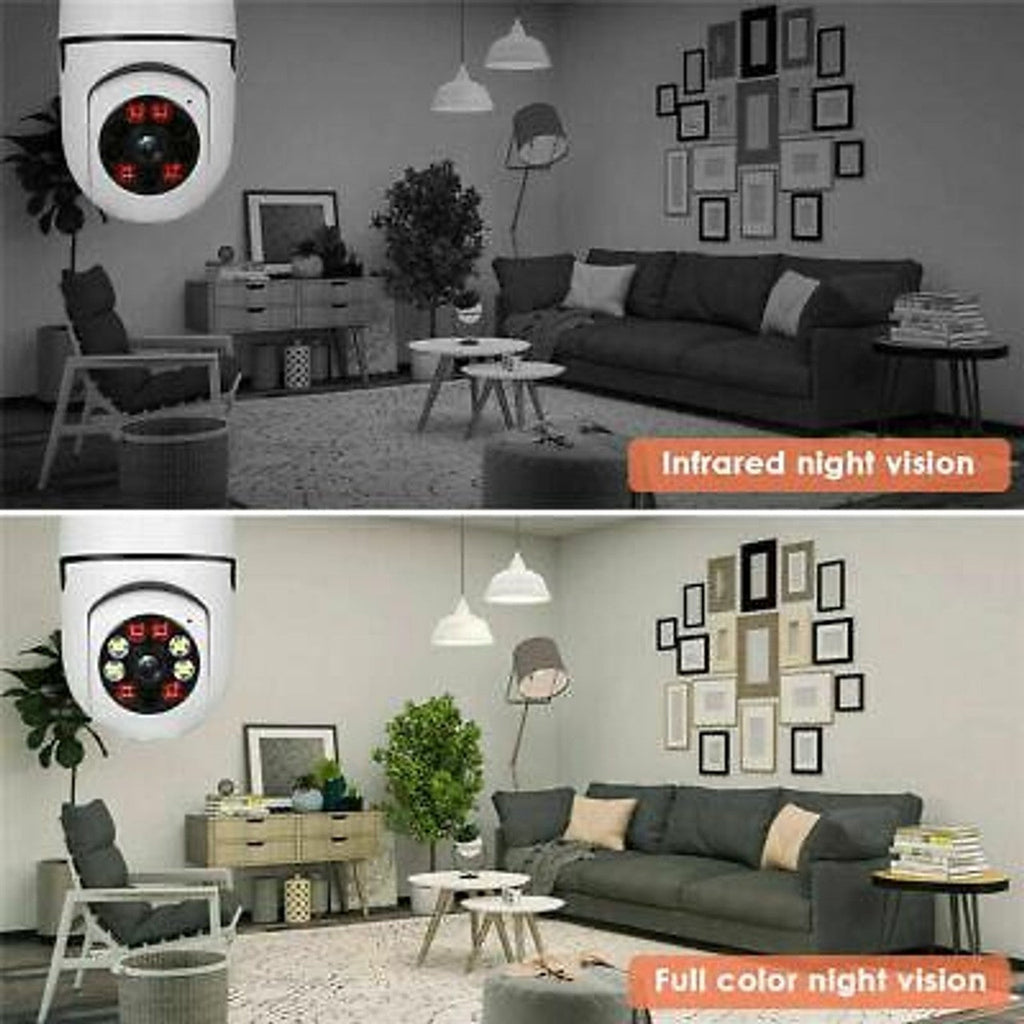 Κάμερα WiFi Τύπου Λάμπας 355° Full HD με Πανοραμική Γωνία, Αισθητήρα Κίνησης και Αμφίδρομη Λειτουργία Ήχου