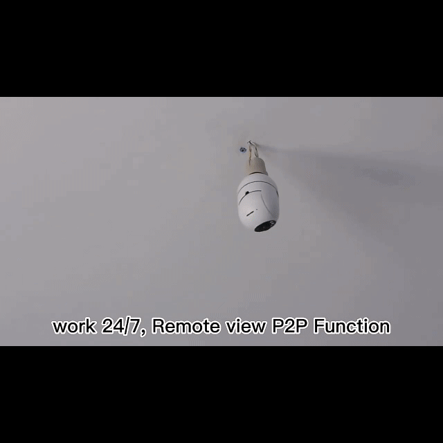 Κάμερα WiFi Τύπου Λάμπας 355° Full HD με Πανοραμική Γωνία, Αισθητήρα Κίνησης και Αμφίδρομη Λειτουργία Ήχου