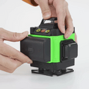 Λέιζερ αλφάδι 4D ΜΕ 16 γραμμές, 4 δέσμες x 360 μοίρες, Πράσινες γραμμές, Εμβέλεια 25m, Ακρίβεια ± 2mm/10m, Αυτοεπιπεδούμενο, Ορθή γωνία, Μπαταρίες 2 x 4000 mAh 4.2V, Τηλεχειριστήριο