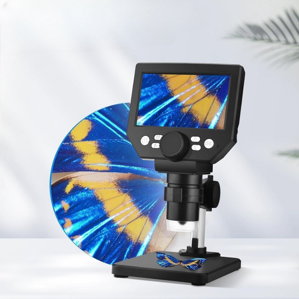 Ψηφιακό Φορητό Μικροσκόπιο Οθόνη LCD 4.3 ιντσών Zoom 1X–1000X, 1080P, Ρυθμιζόμενος Φωτισμός LED