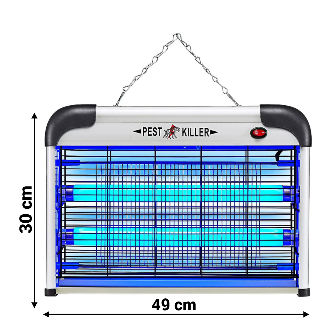 Λάμπα UV κατά εντόμων, μυγών, κουνουπιών 10 W, δίσκος συλλογής και αλυσίδα για κρέμασμα