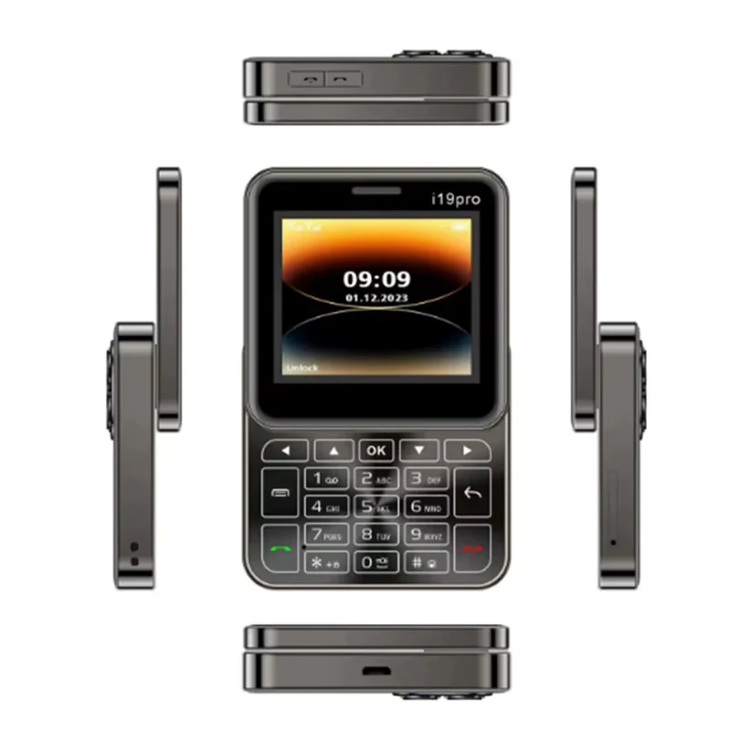 Μίνι Συρόμενο Τηλέφωνο i19 Pro Οθόνη 2.4 ιντσών, Dual SIM, Κάμερα, Ραδιόφωνο FM, Bluetooth, Φυσικά Κουμπιά, Ξεκλείδωτο