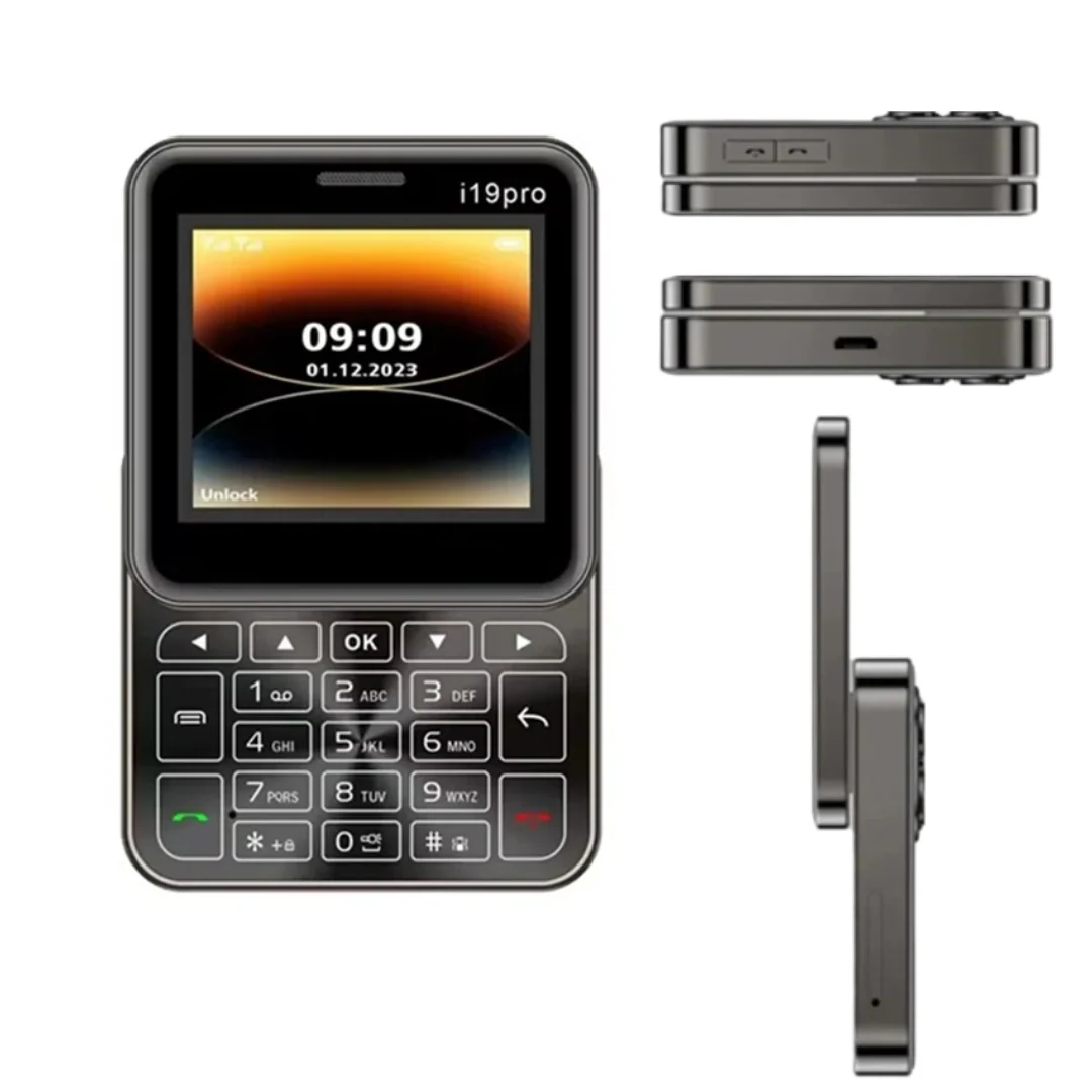 Μίνι Συρόμενο Τηλέφωνο i19 Pro Οθόνη 2.4 ιντσών, Dual SIM, Κάμερα, Ραδιόφωνο FM, Bluetooth, Φυσικά Κουμπιά, Ξεκλείδωτο
