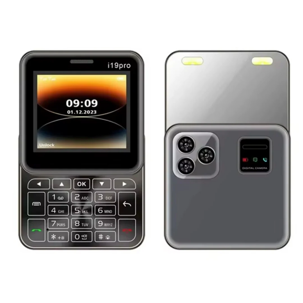 Μίνι Συρόμενο Τηλέφωνο i19 Pro Οθόνη 2.4 ιντσών, Dual SIM, Κάμερα, Ραδιόφωνο FM, Bluetooth, Φυσικά Κουμπιά, Ξεκλείδωτο