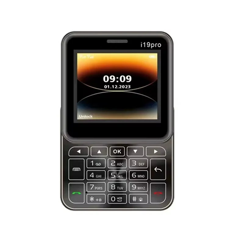 Μίνι Συρόμενο Τηλέφωνο i19 Pro Οθόνη 2.4 ιντσών, Dual SIM, Κάμερα, Ραδιόφωνο FM, Bluetooth, Φυσικά Κουμπιά, Ξεκλείδωτο