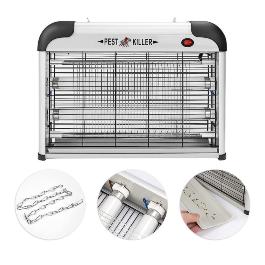 Λάμπα UV κατά εντόμων, μυγών, κουνουπιών 10 W, δίσκος συλλογής και αλυσίδα για κρέμασμα