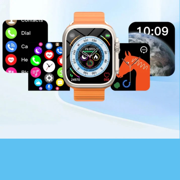 Πλήρες Σετ Smartwatch X8 + Ασύρματα Ακουστικά + Ασύρματος Φορτιστής + 8 Premium Αξεσουάρ