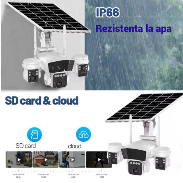 Ηλιακή Κάμερα Παρακολούθησης 4G TL3 1 Αισθητήρας PIR, Μπαταρία 12000mAh, Νυχτερινή Όραση, 7,5w Έλεγχος μέσω OKAM Pro